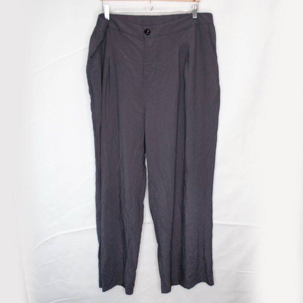 NEW Shein Curve EzWear Pleated Pants Womens 4XL Elastic Casual Office Work GG04